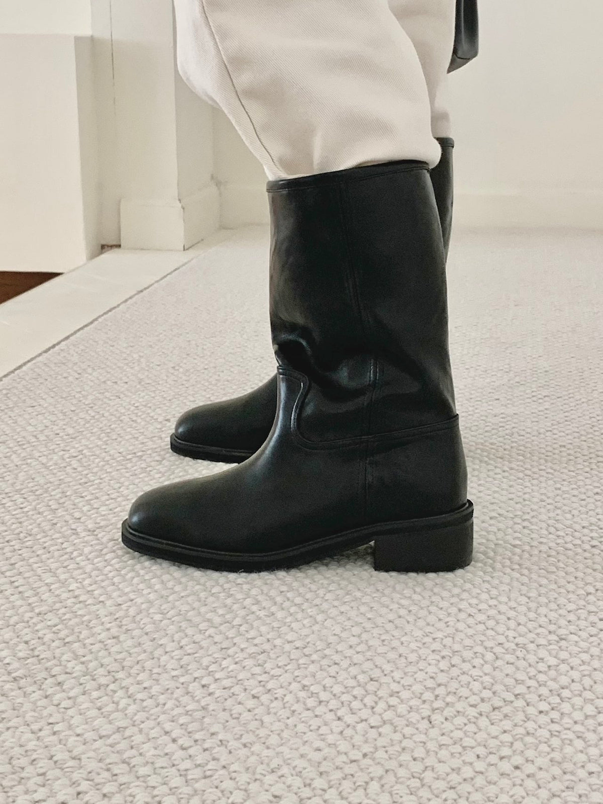 Vintage mid boots-2col