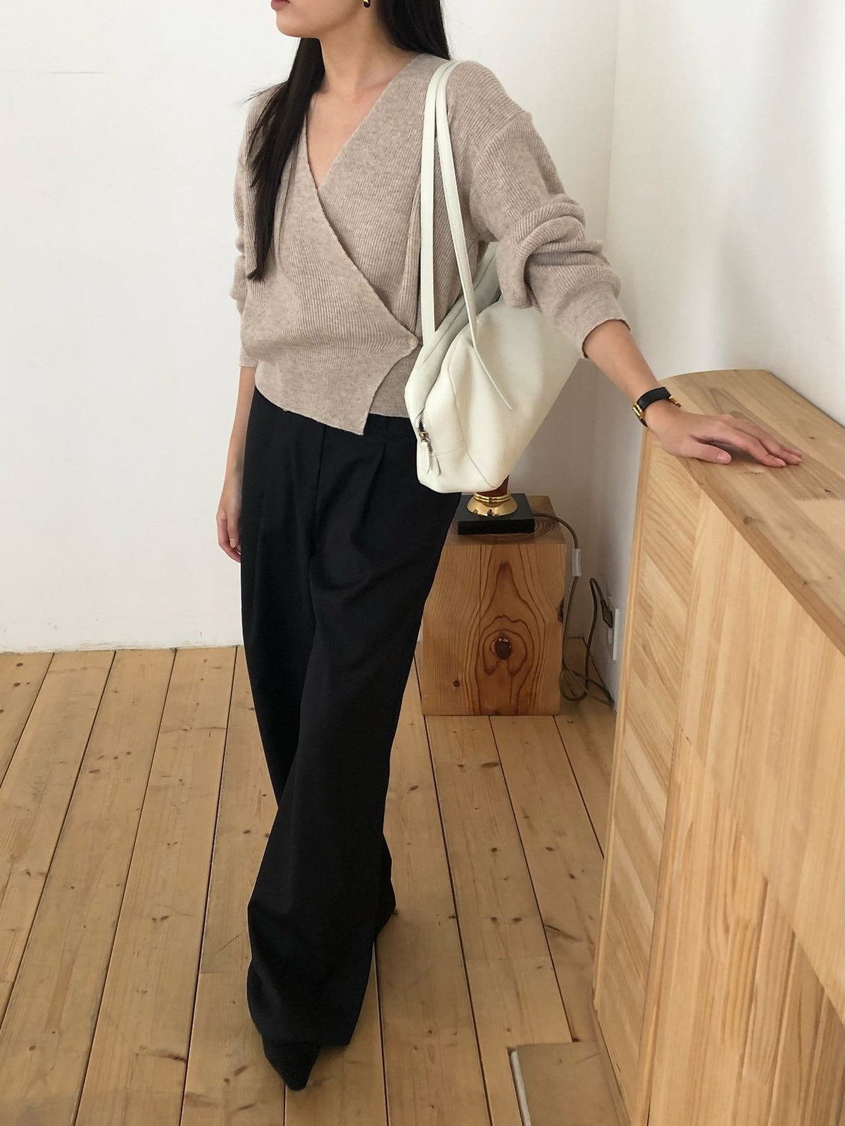 line wrap knit-3col