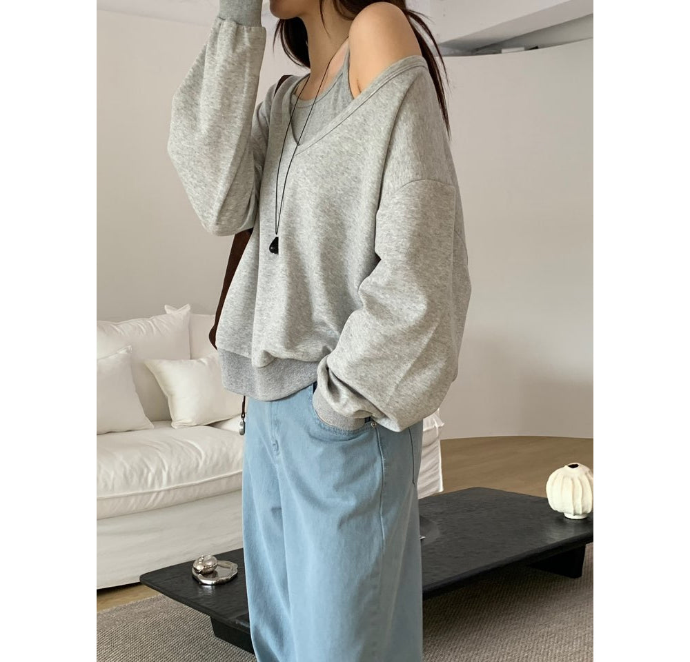 Preto Sweatshirt Set-4col