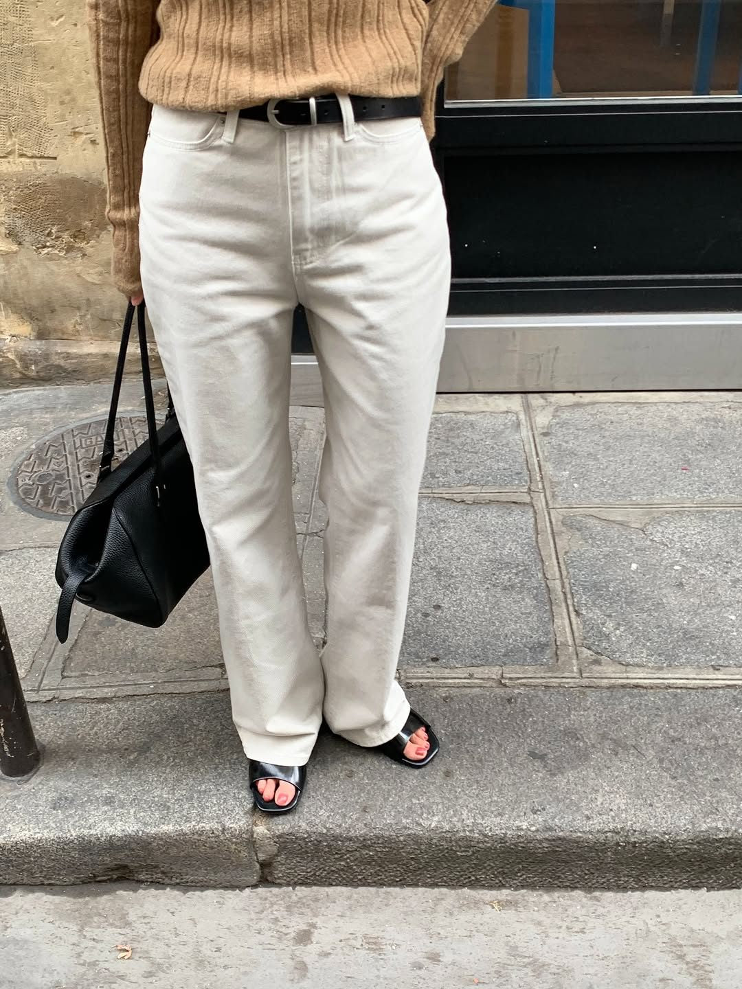 Marais vintage washing cotton pants-3col