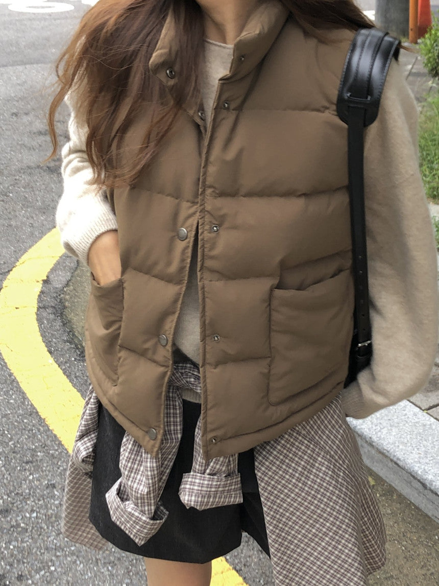 Bloom duckdown vest-3col