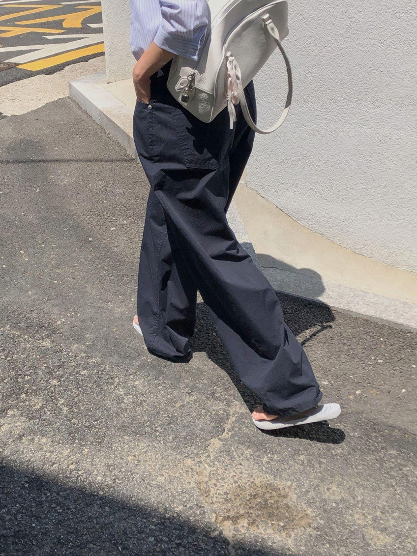 pintuck wide pants-3col