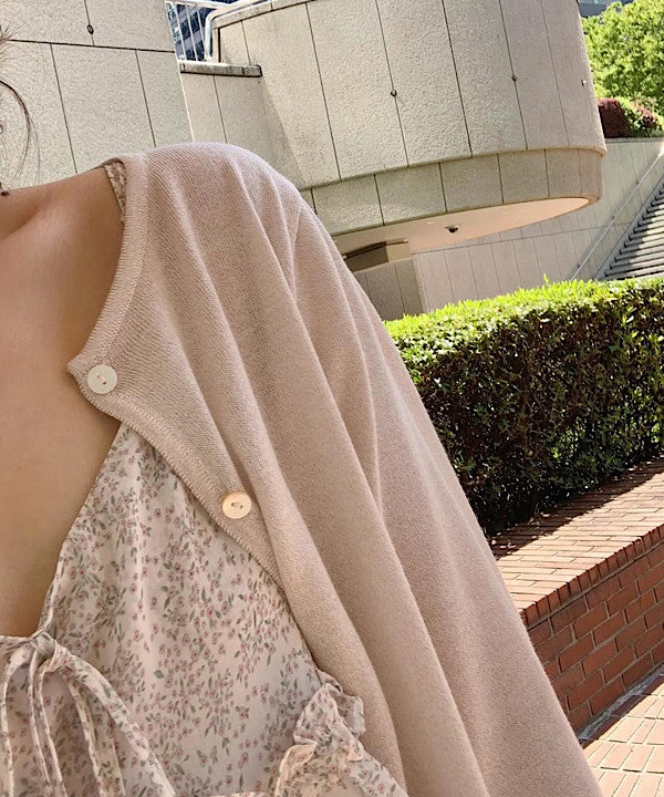 liter twinkle pearl cardigan-3col