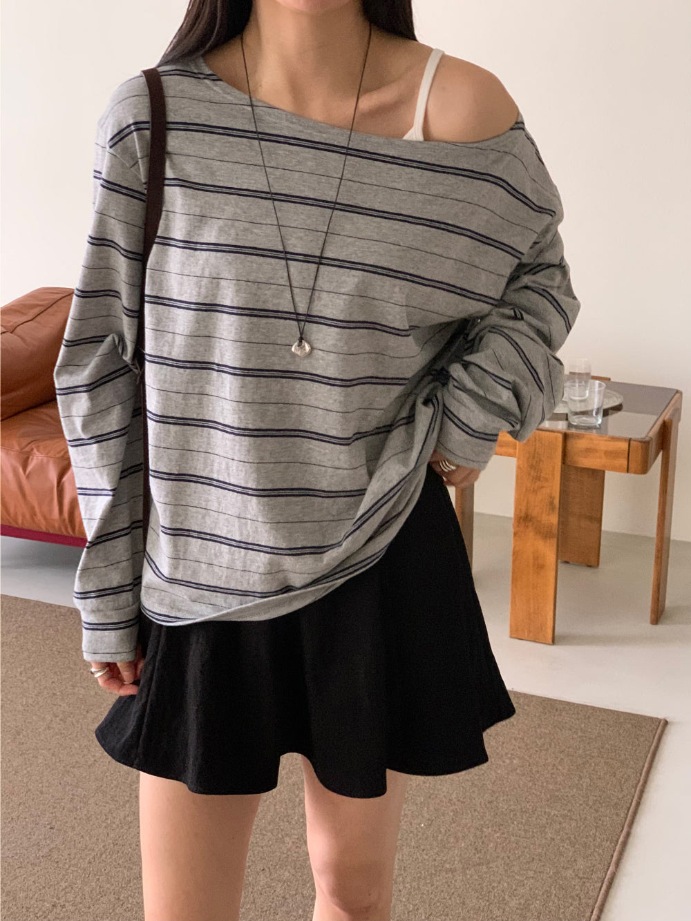 Celine off shoulder T-4col