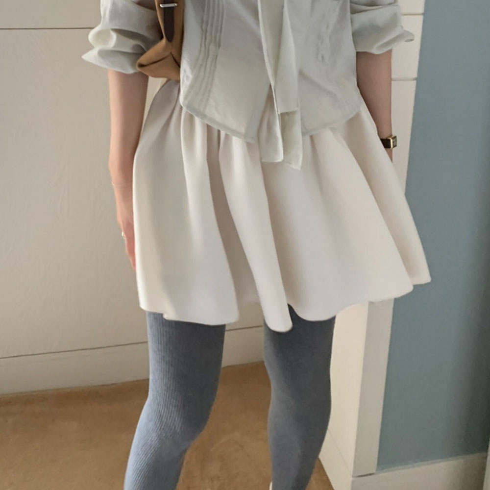molly shirring skirt-2col