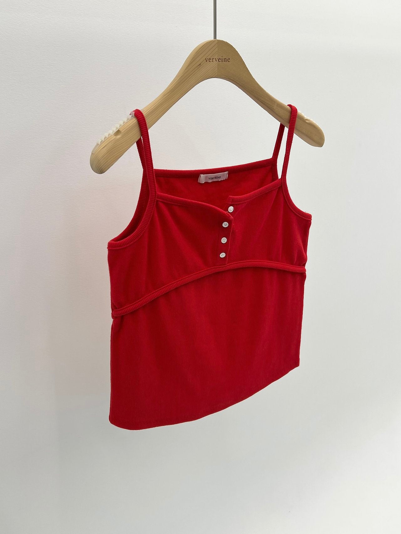 Seren shirring heart neck sleeveless-3col