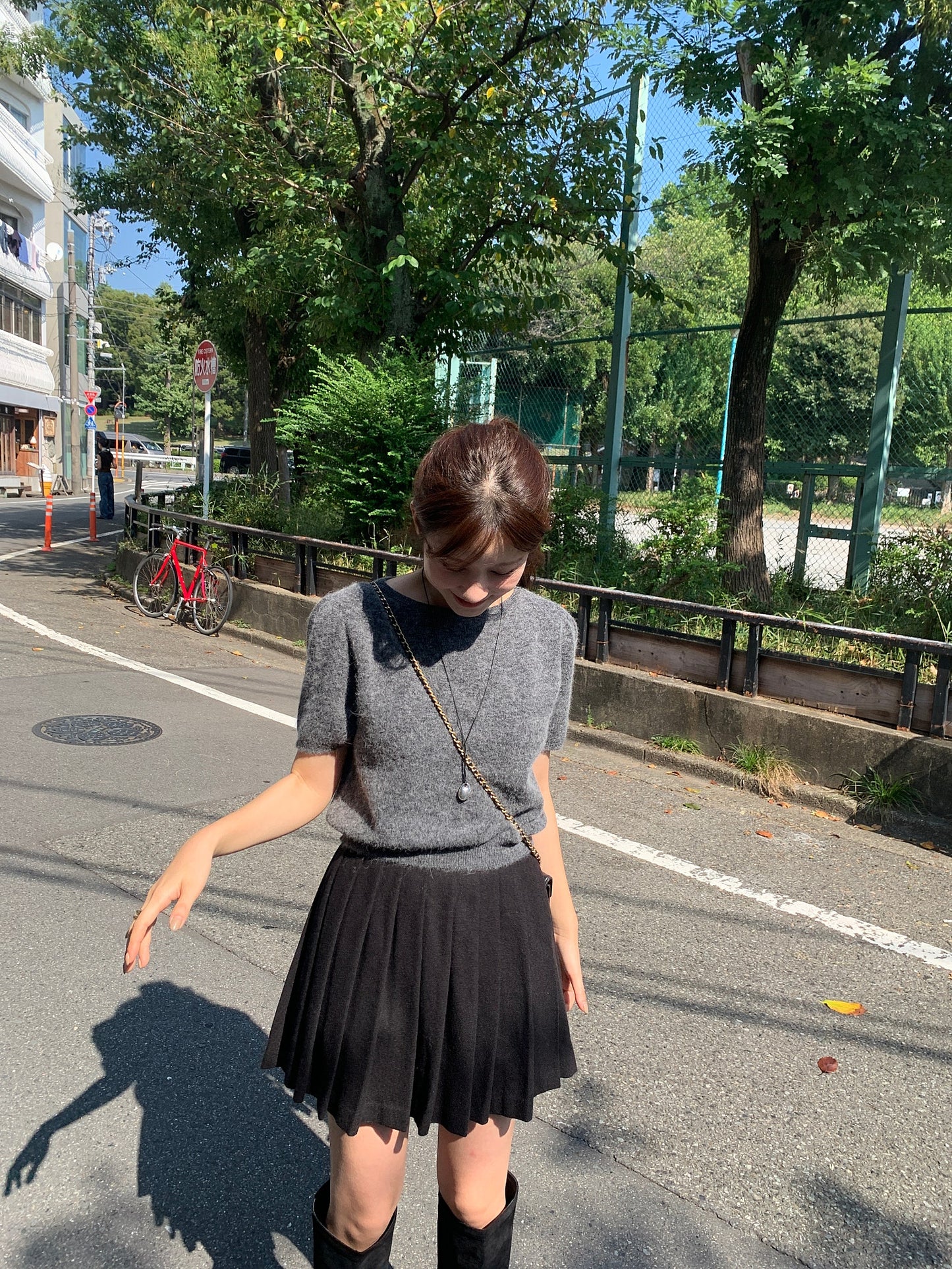 classic wool skirt-3col