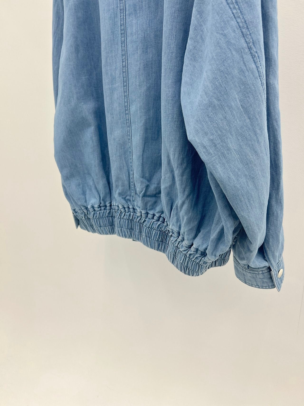 Eloi washed linen denim blouson