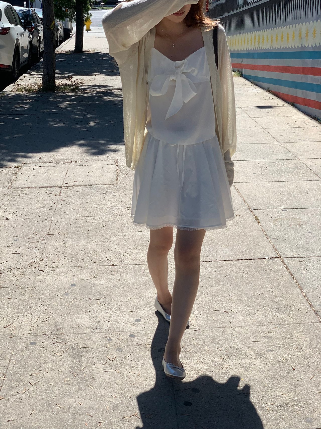 cream即納 Vera summer V-neck cardigan-2col