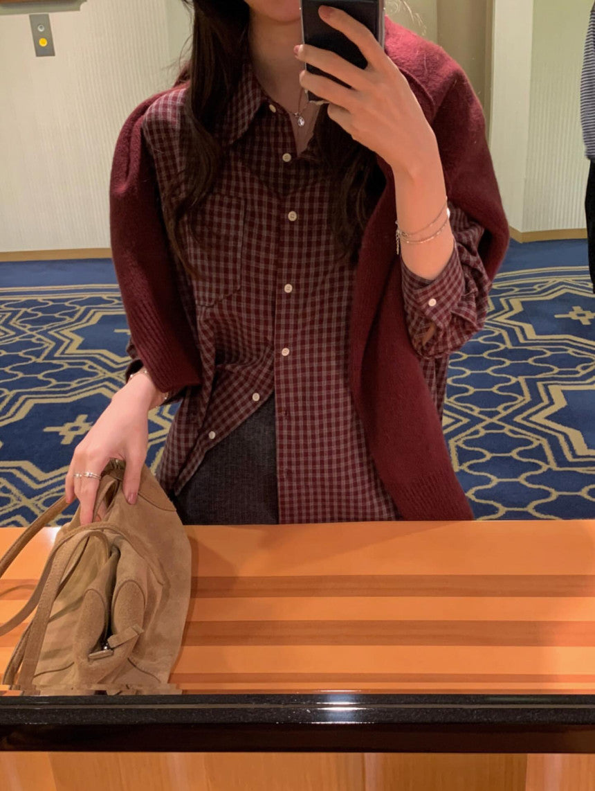 Seattle check shirt-2col