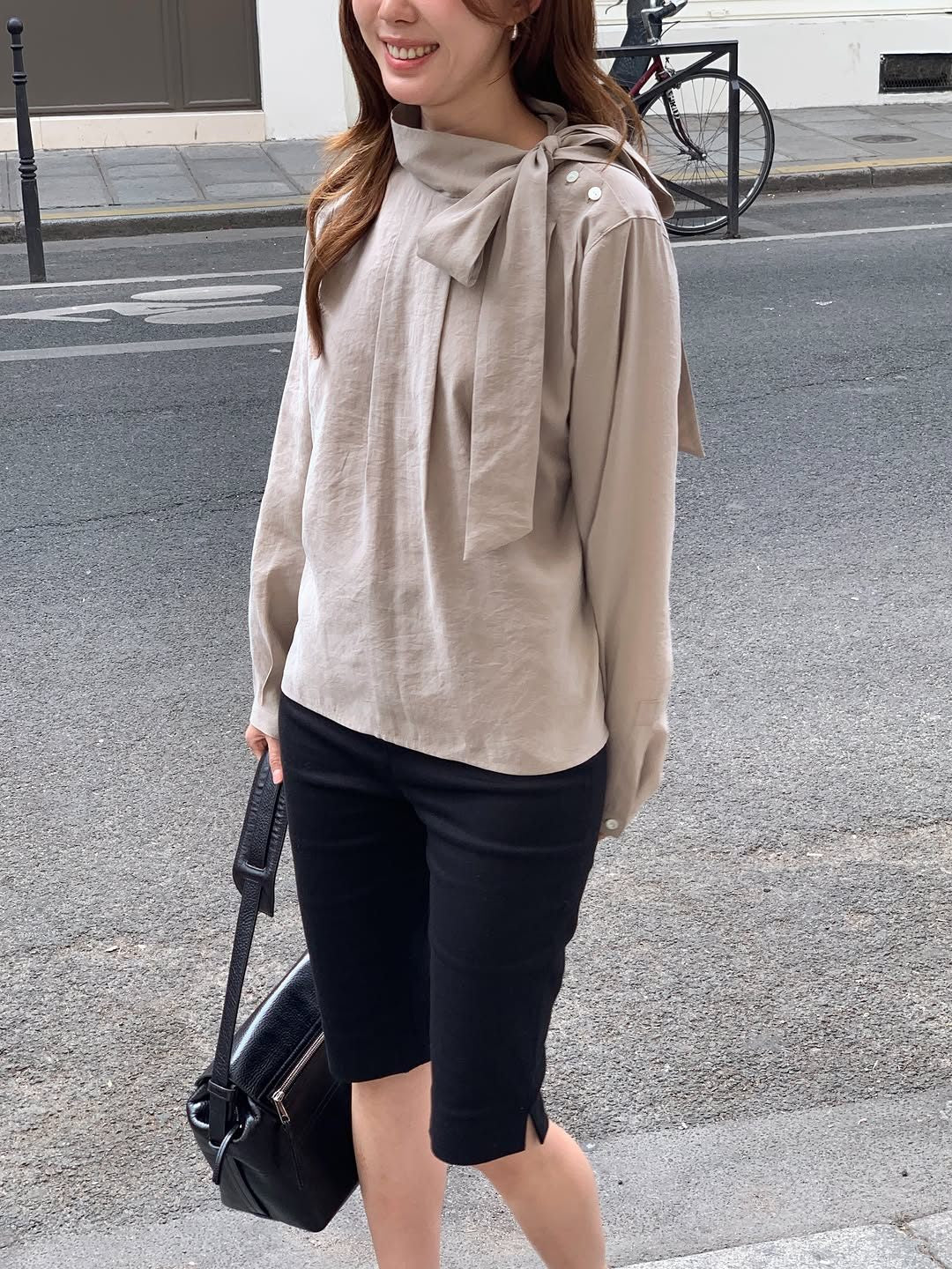 Ere scarf blouse-2col