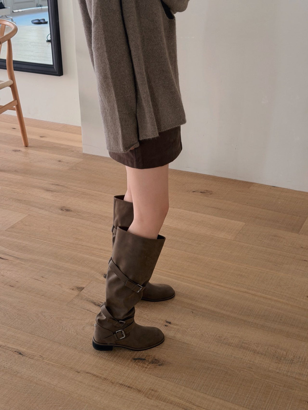 belted slouch boots-2col