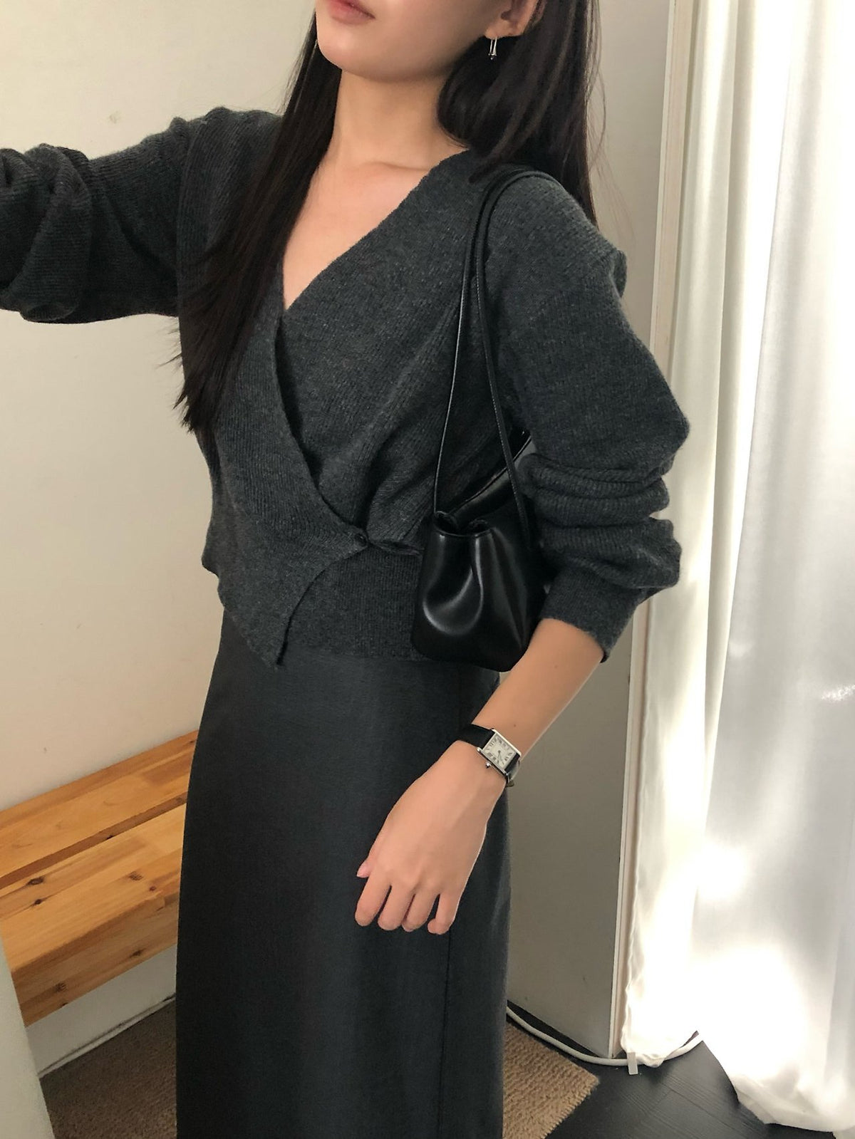 line wrap knit-3col