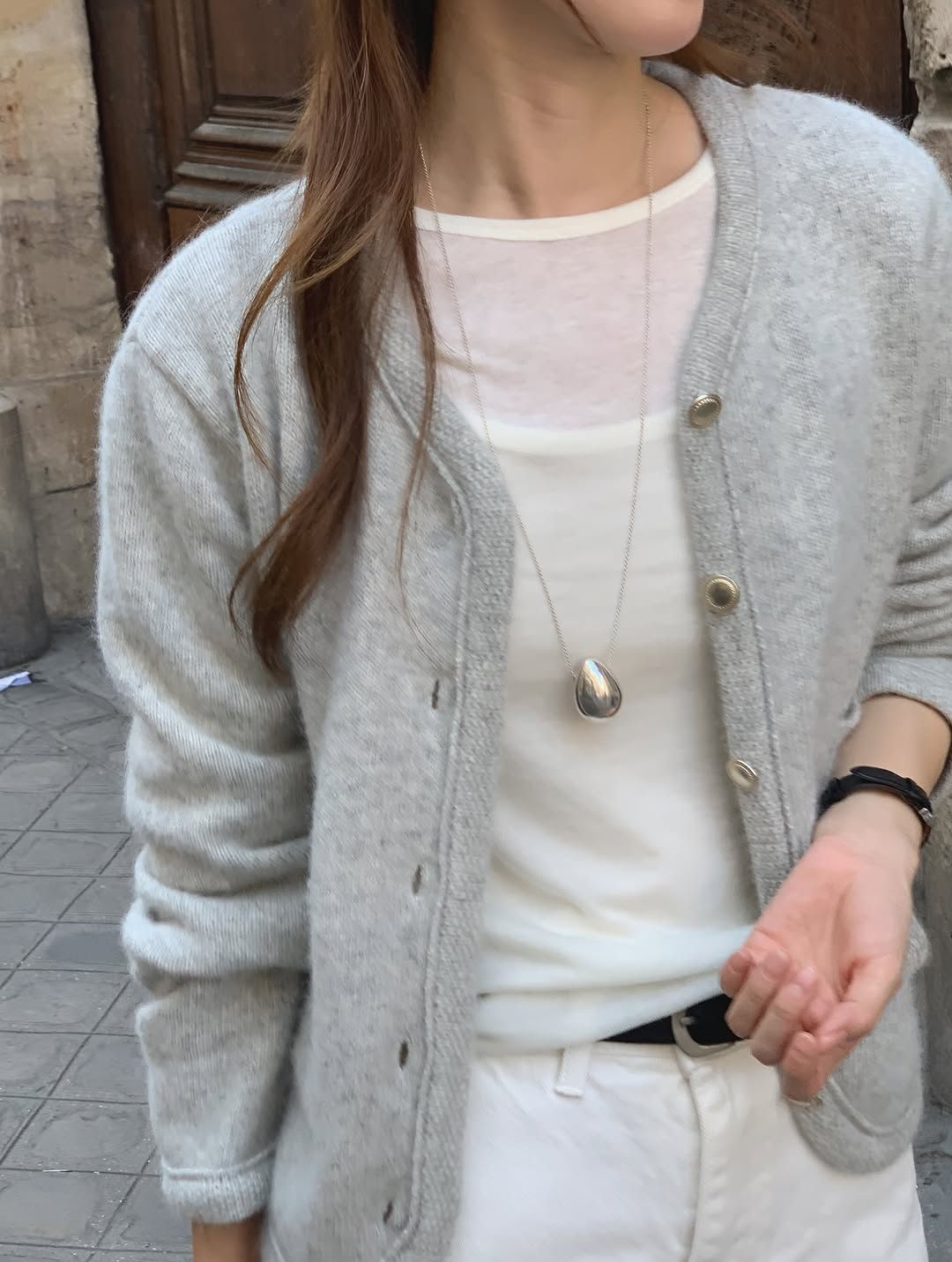 coco raccoon knit jacket-2col