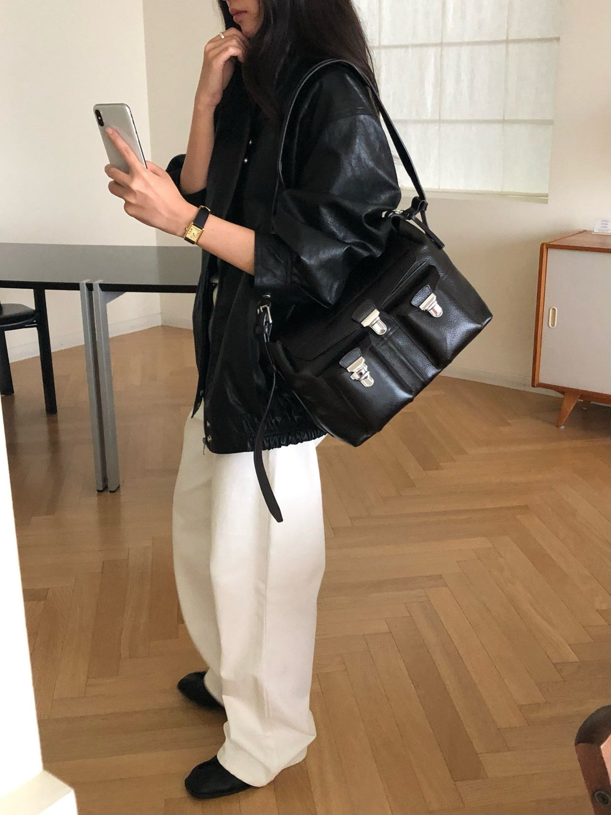 autumn leather jacket