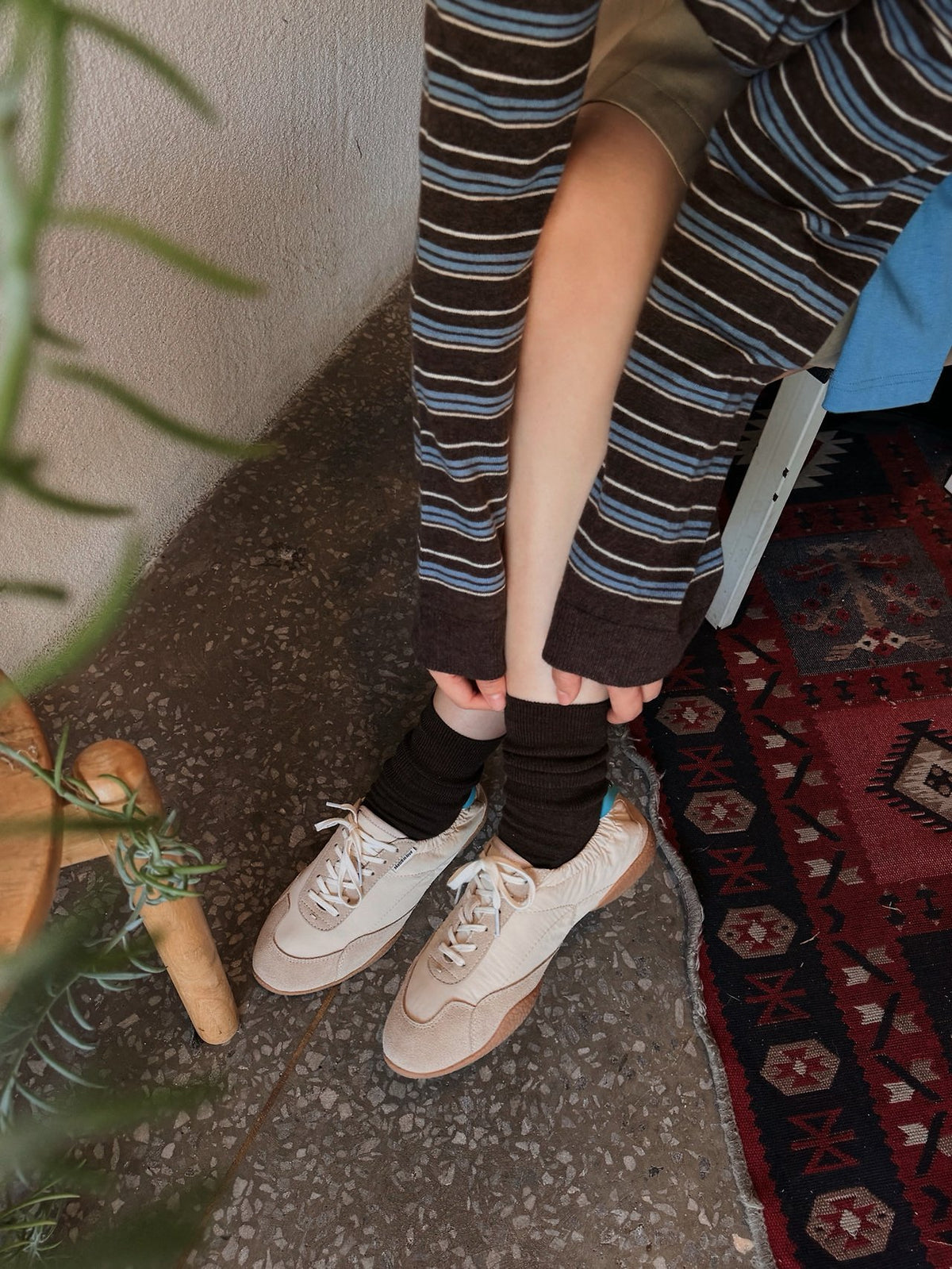 cloud suede sneakers-2col