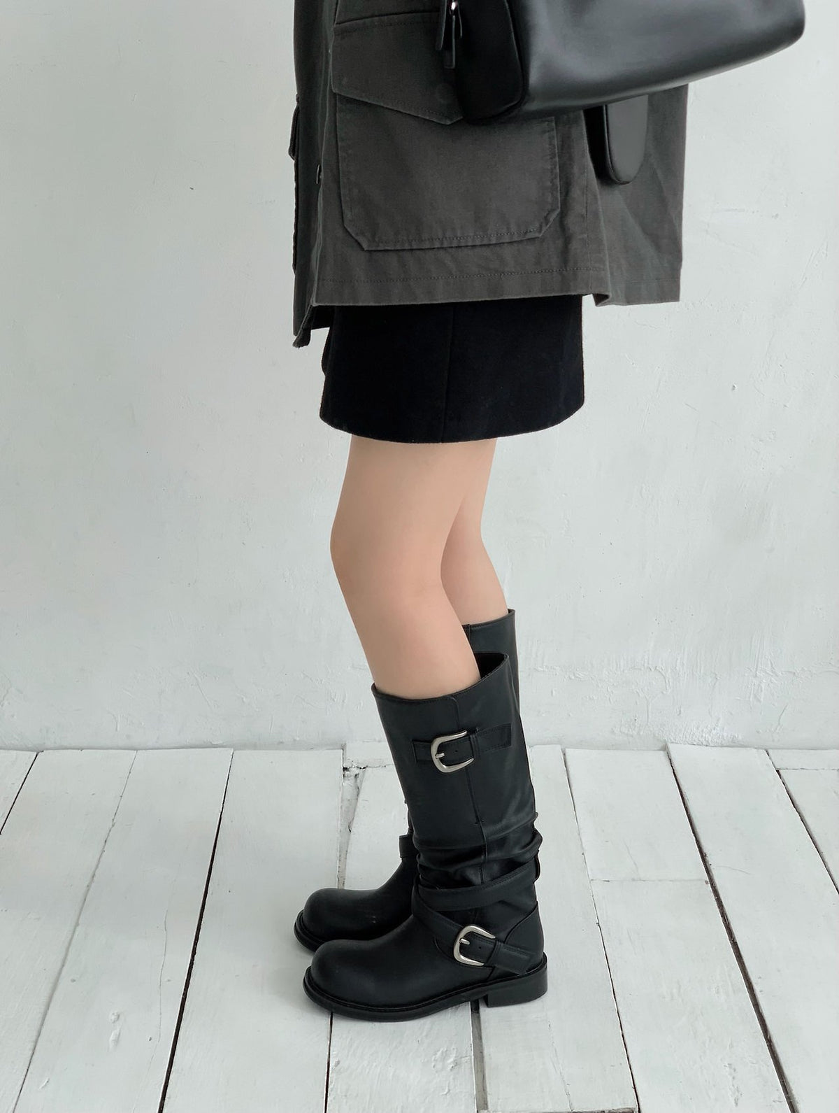 buckle fold-over boots-2col