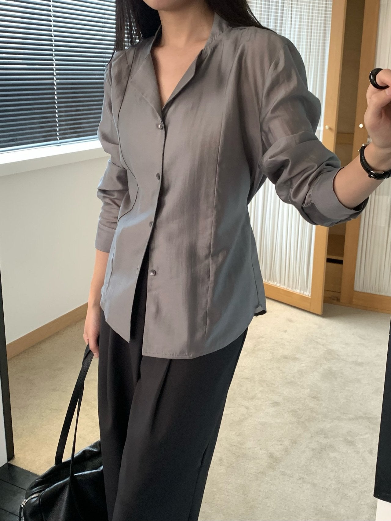 Dear collar blouse-3col