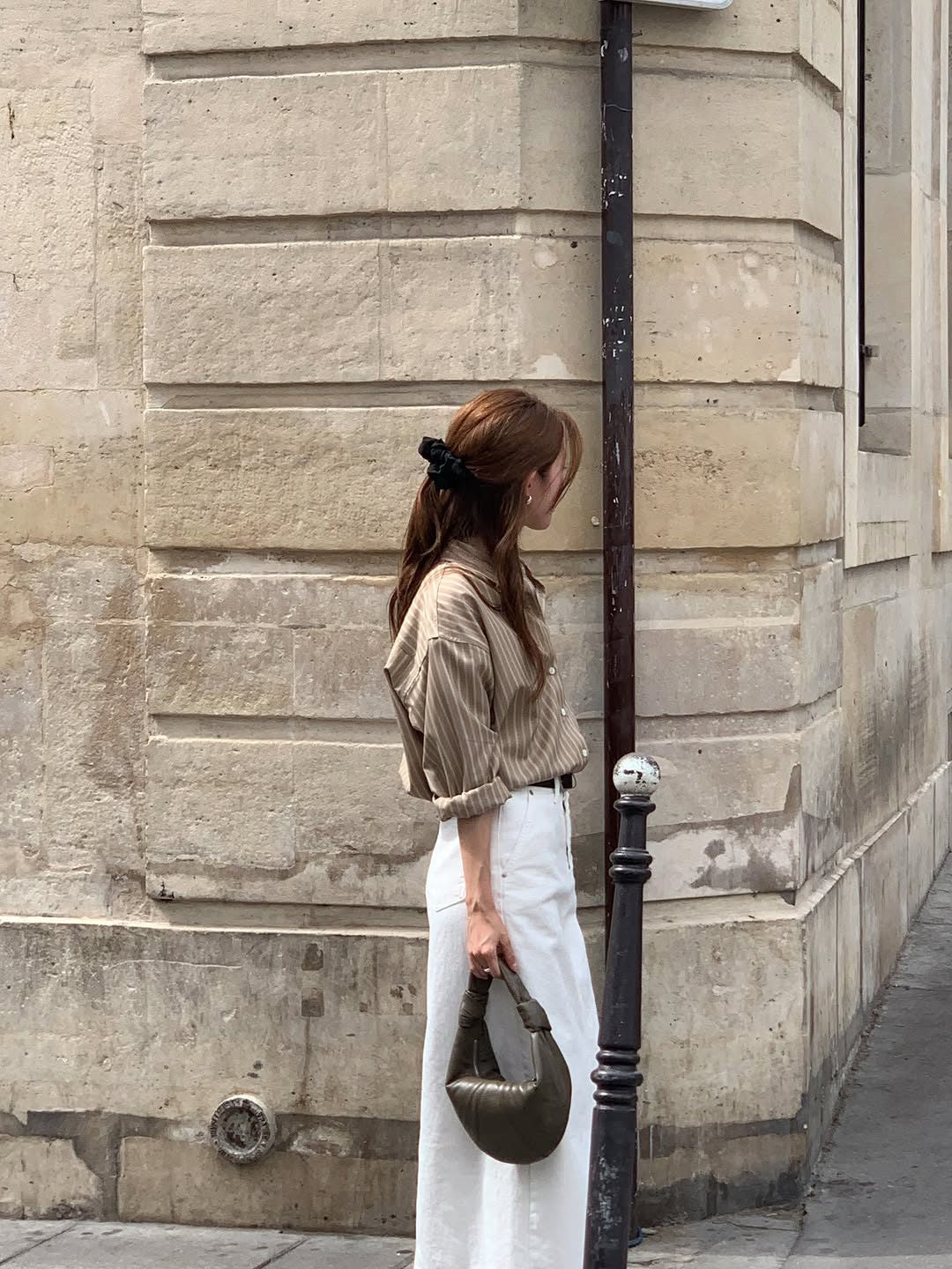 Soren tencel stripe shirt