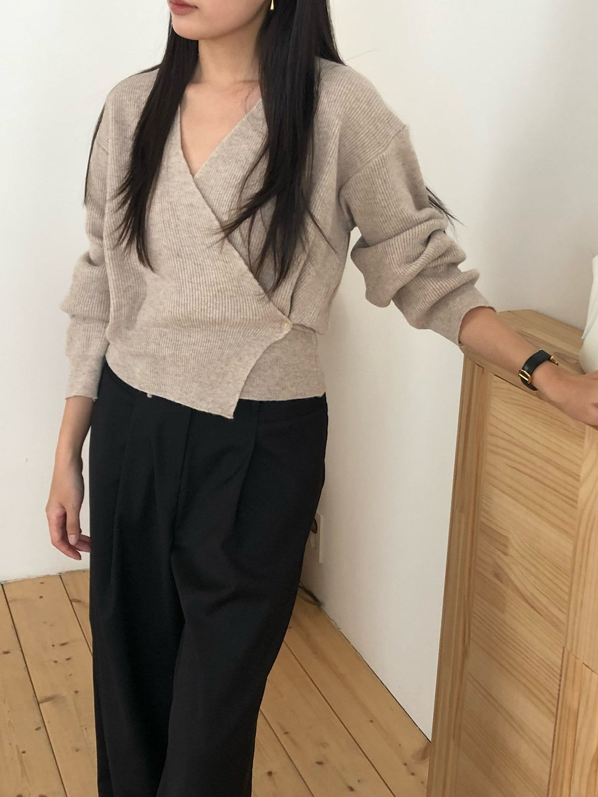 line wrap knit-3col