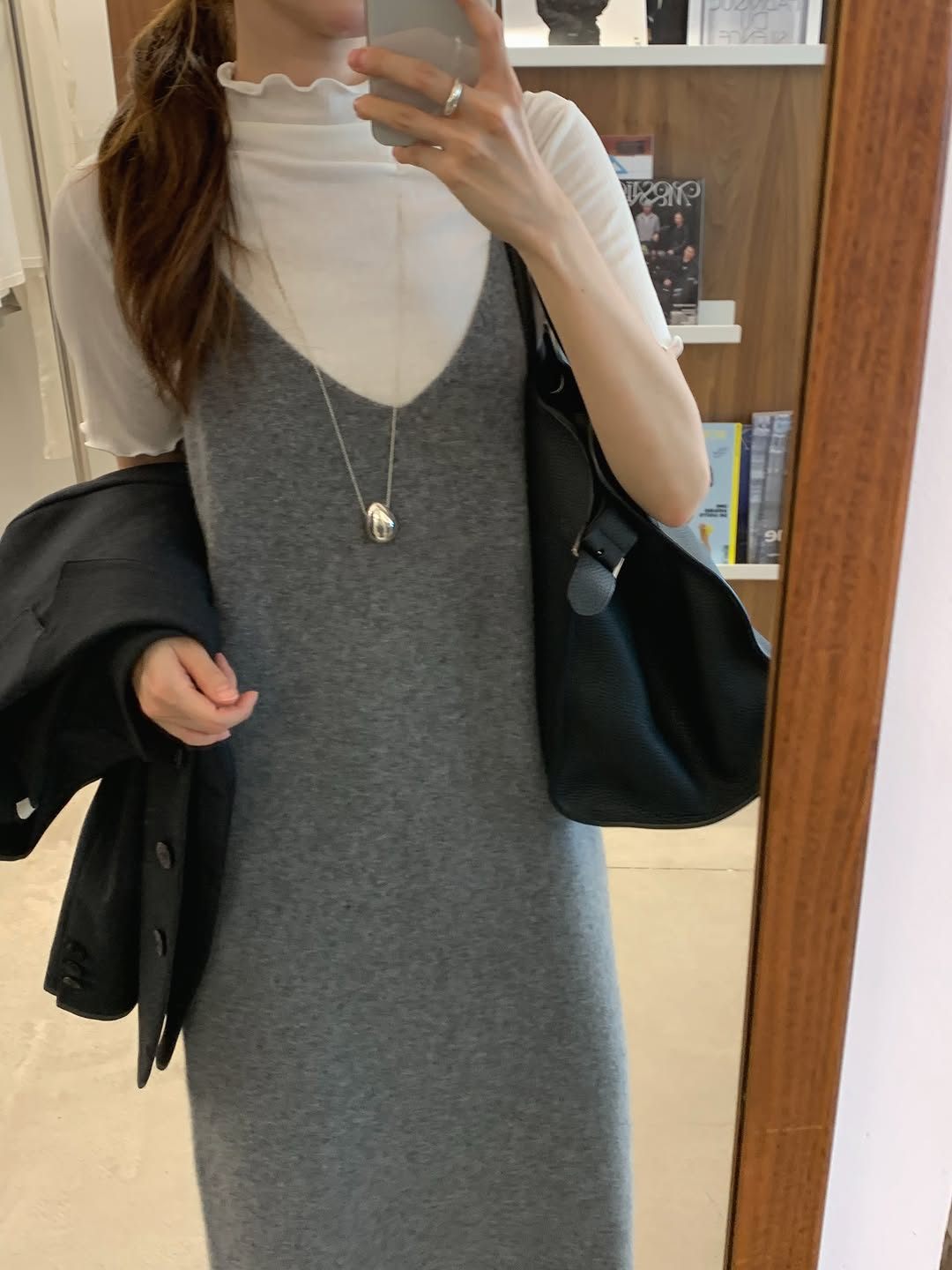 aveline cashmere whole-garment knit onepiece-2col