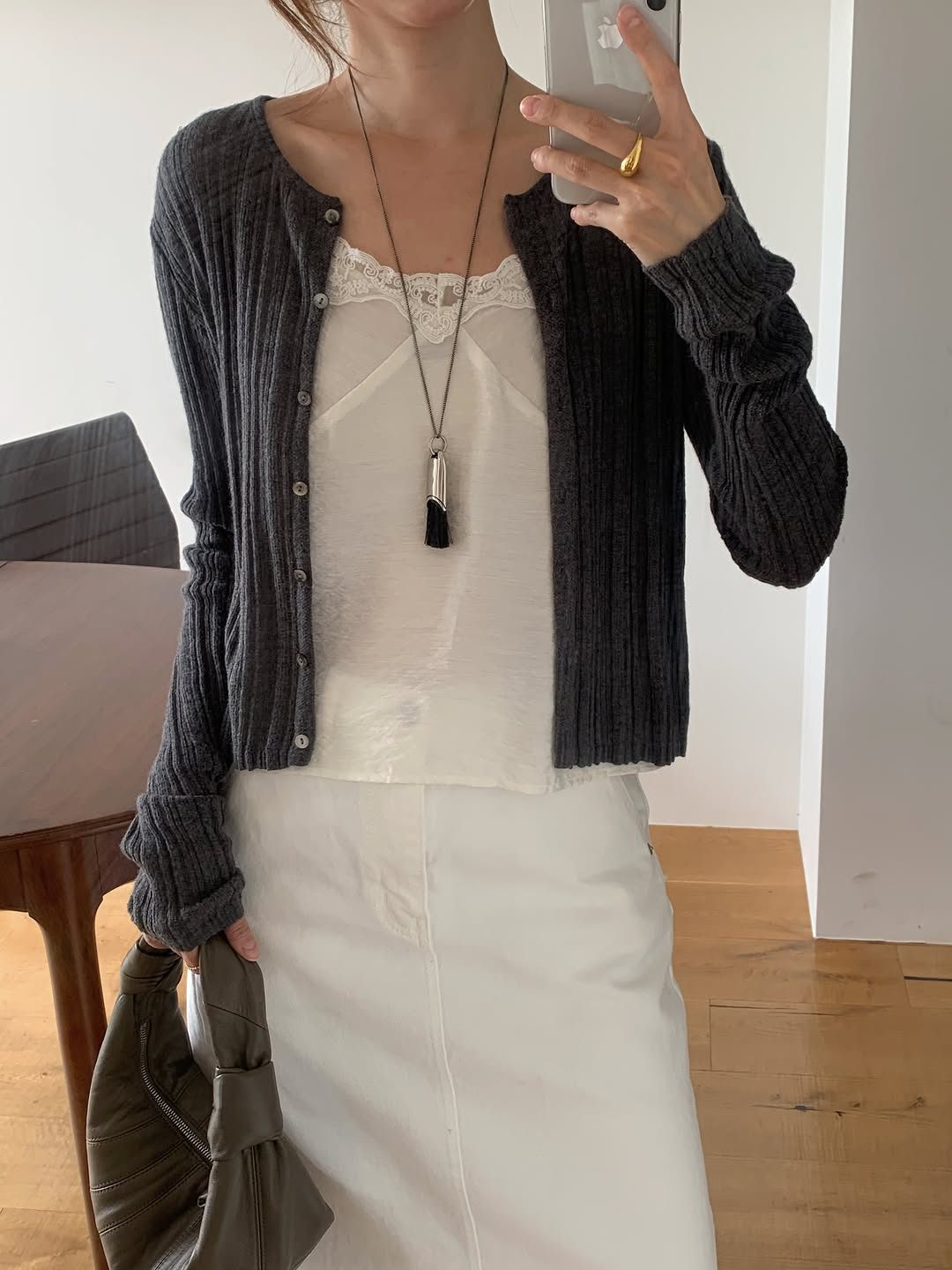 Bella alpaca round cardigan-3col