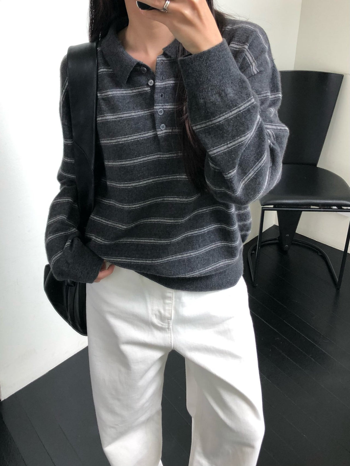 urban stripe knit-3col