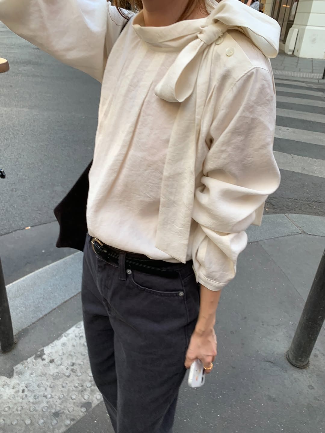 Ere scarf blouse-2col