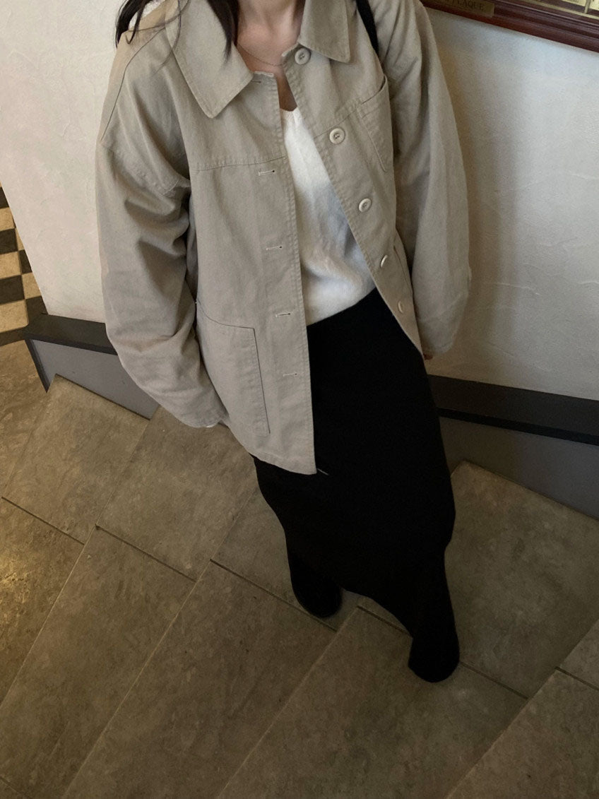 re-work cotton jacket-2col