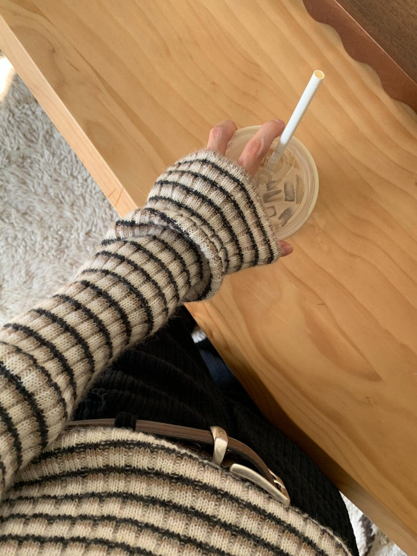 Raboom crop knit-2col