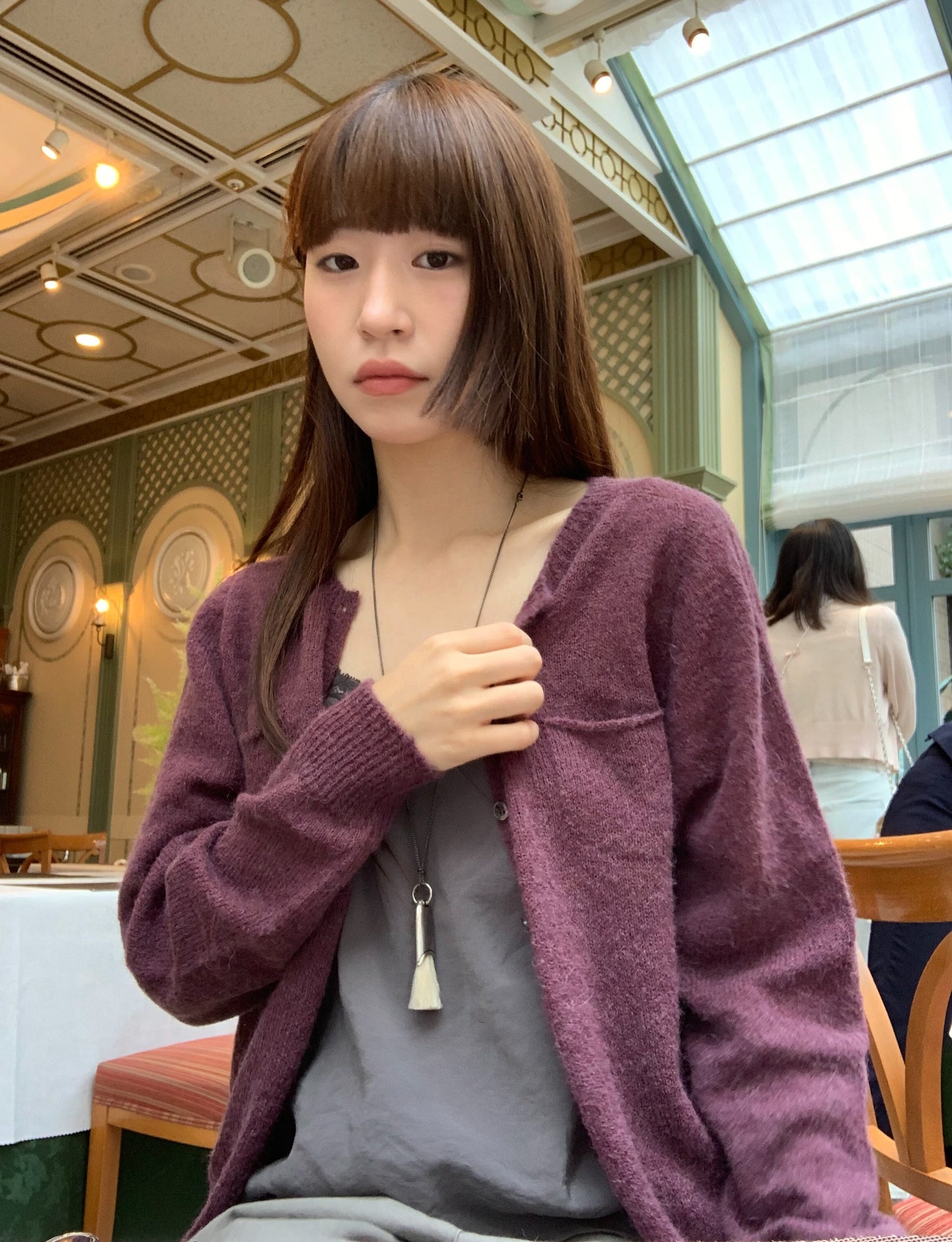 mulberry cardigan-4col