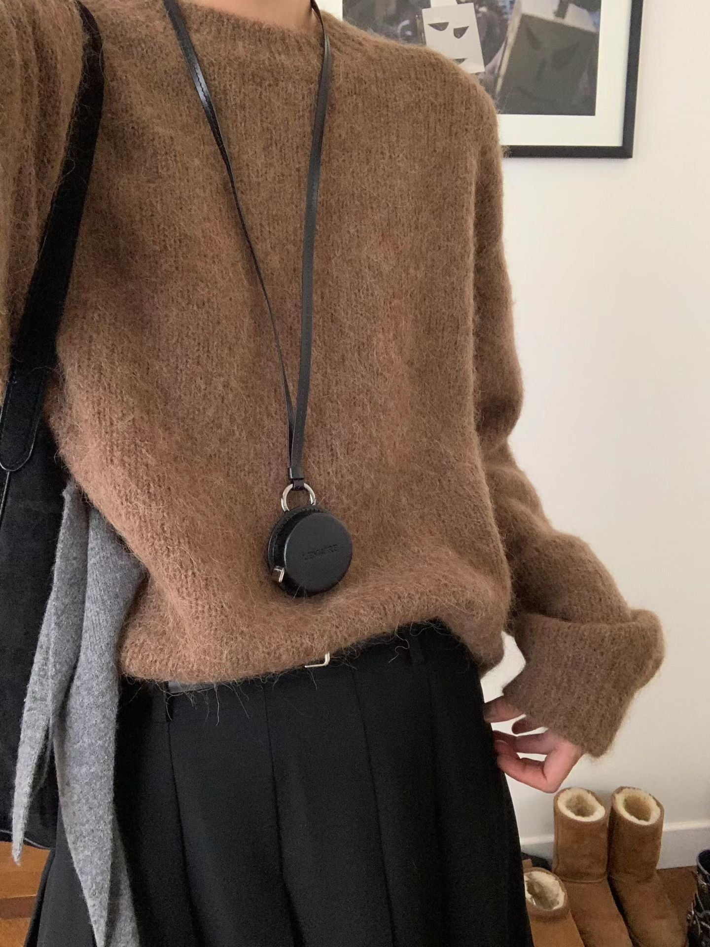 Ounce hey pleats skirt-2col