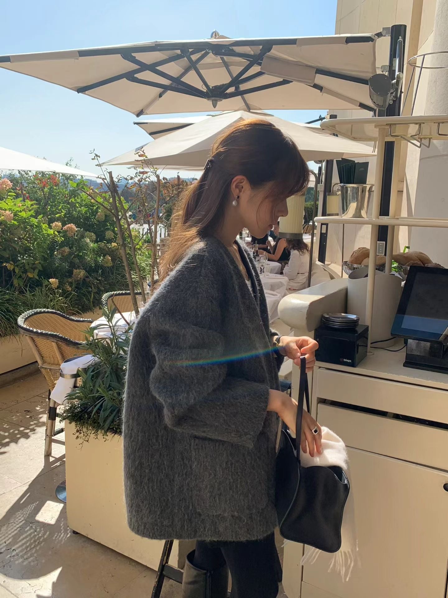 Ounce ven alpaca half coat