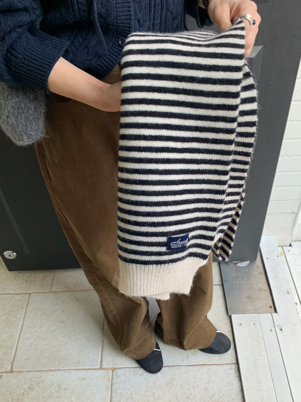 Homme knit muffler-3col