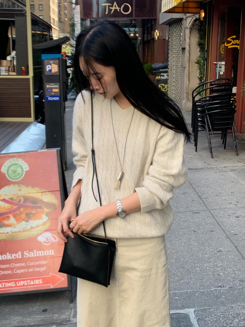 Marong cable knit-4col