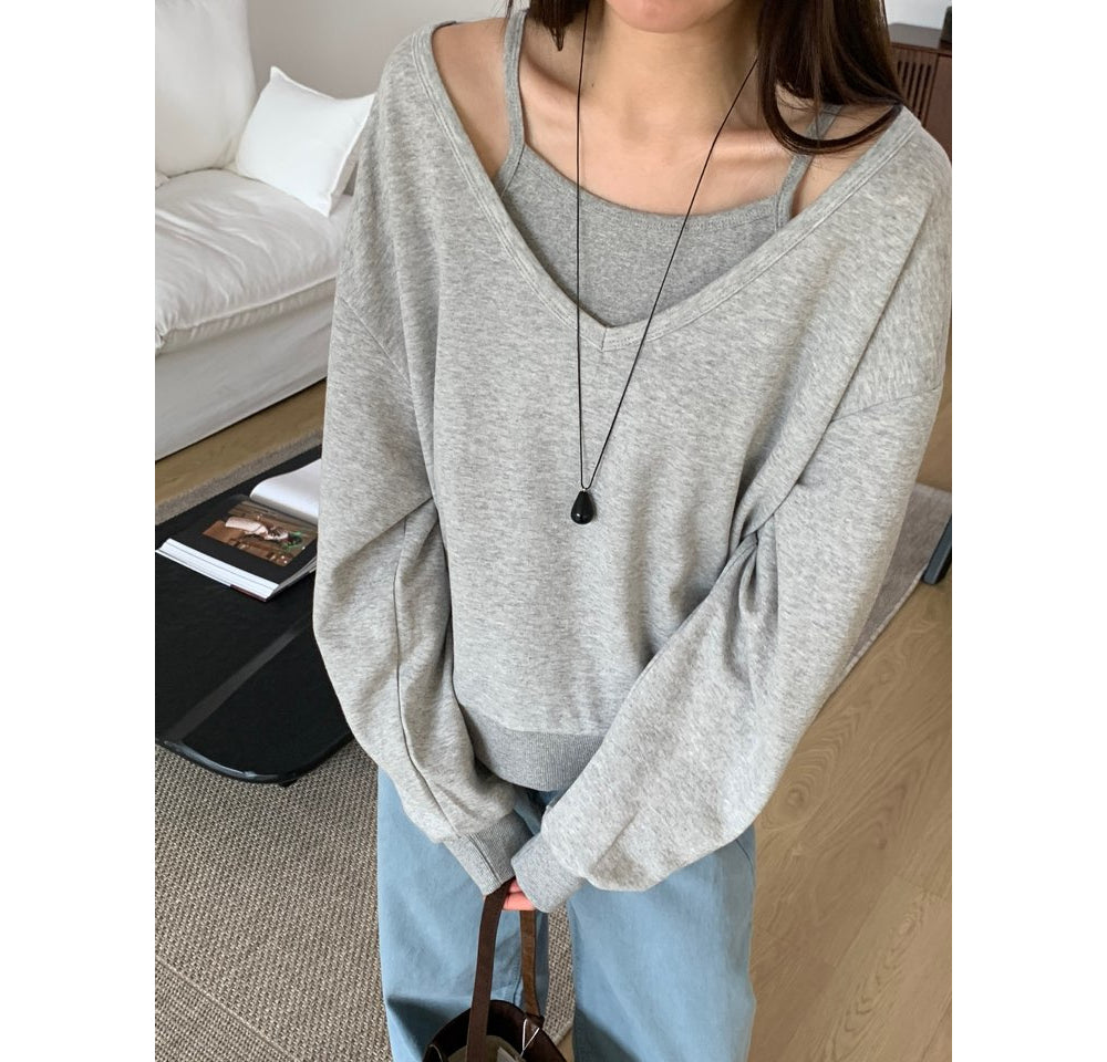 Preto Sweatshirt Set-4col