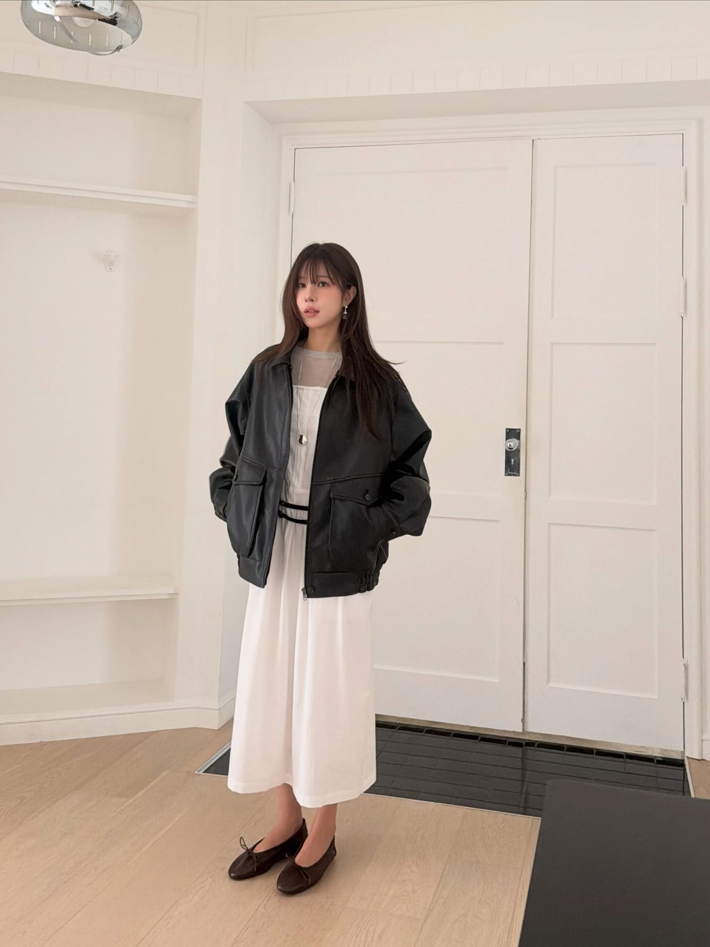mone leather jacket