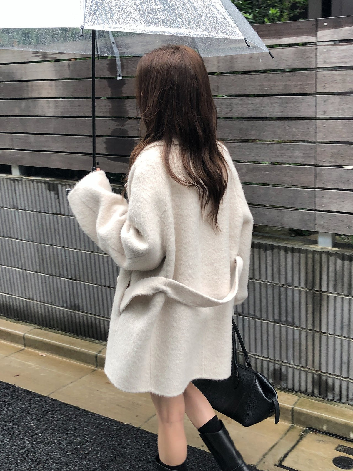 colette boucle handmade coat-2col