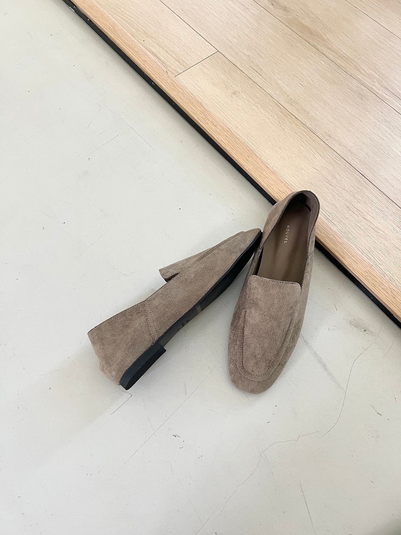 Suede soft loafers