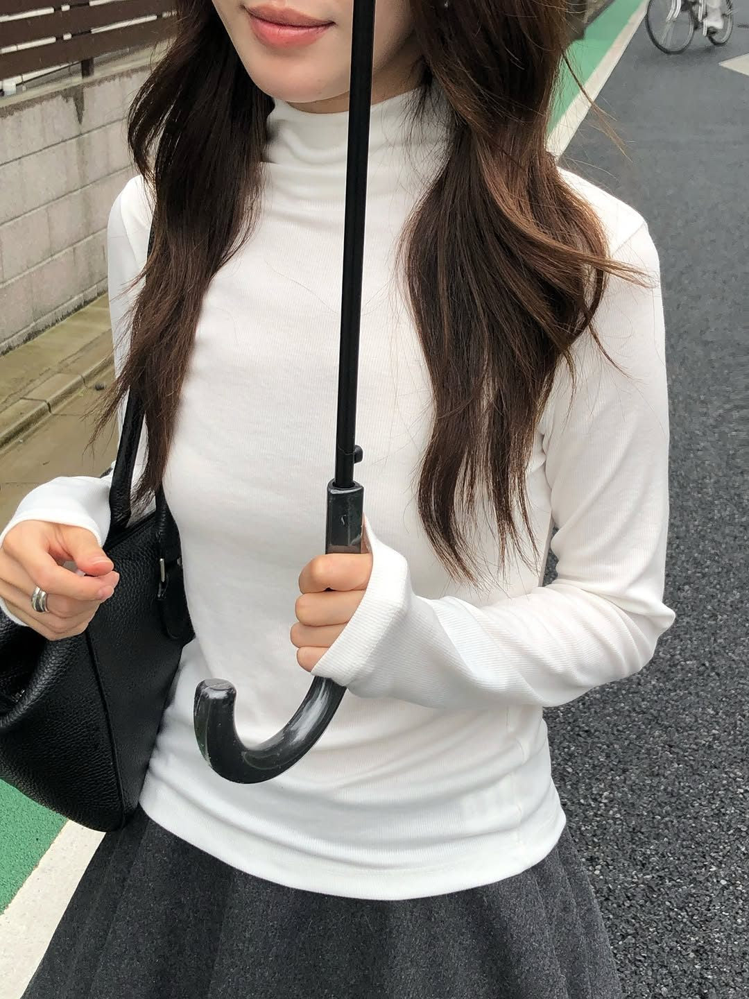 nicole soft turtleneck t-shirt-4col