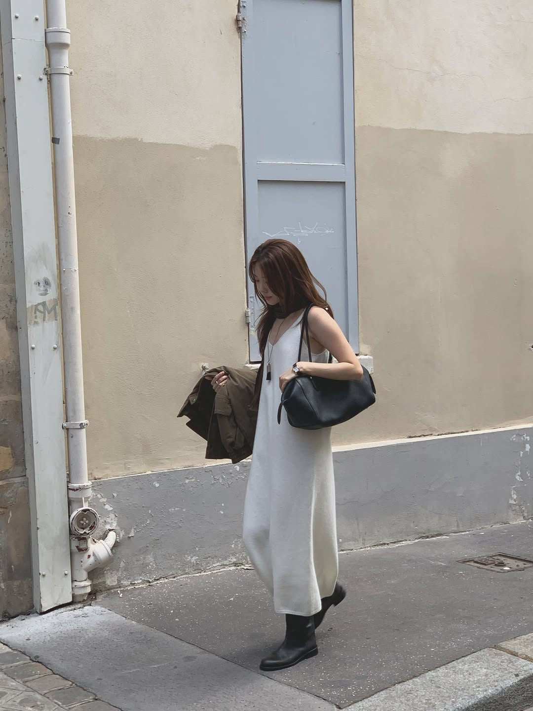 aveline cashmere whole-garment knit onepiece-2col
