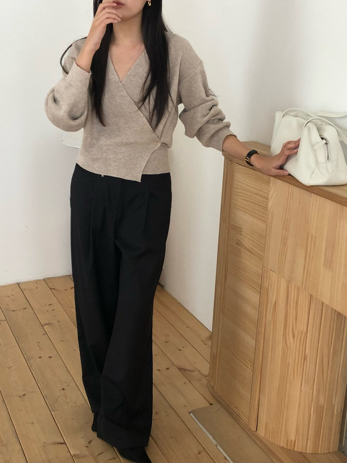 line wrap knit-3col