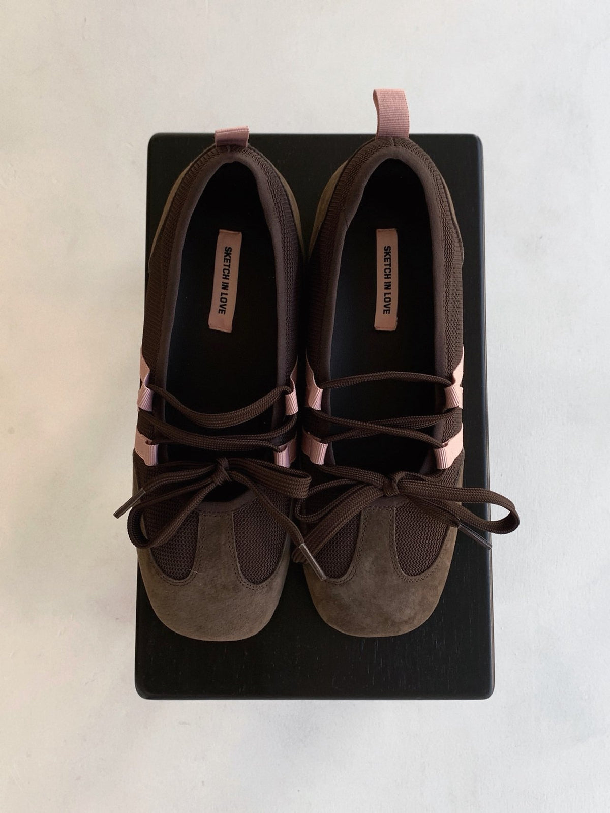rose ribbon sneakers-2col