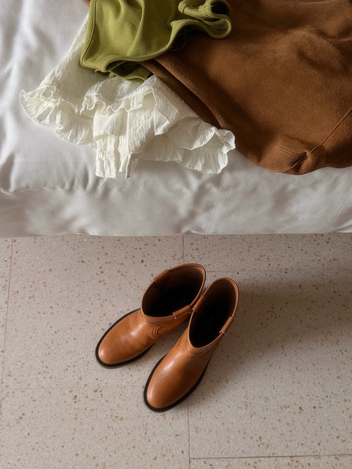 workwear leather boots-2col