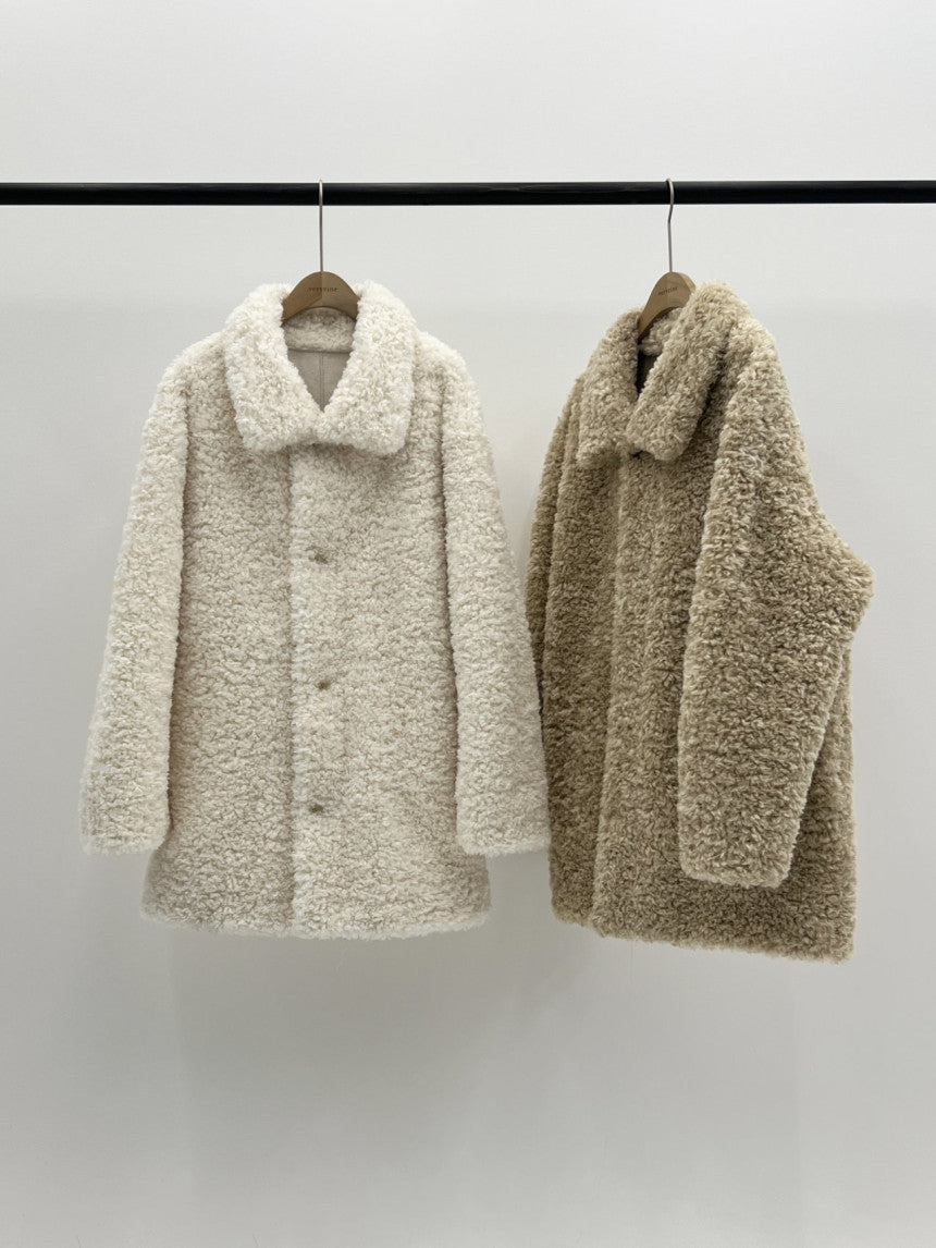 Ales reversible fur shearling jacket-2col