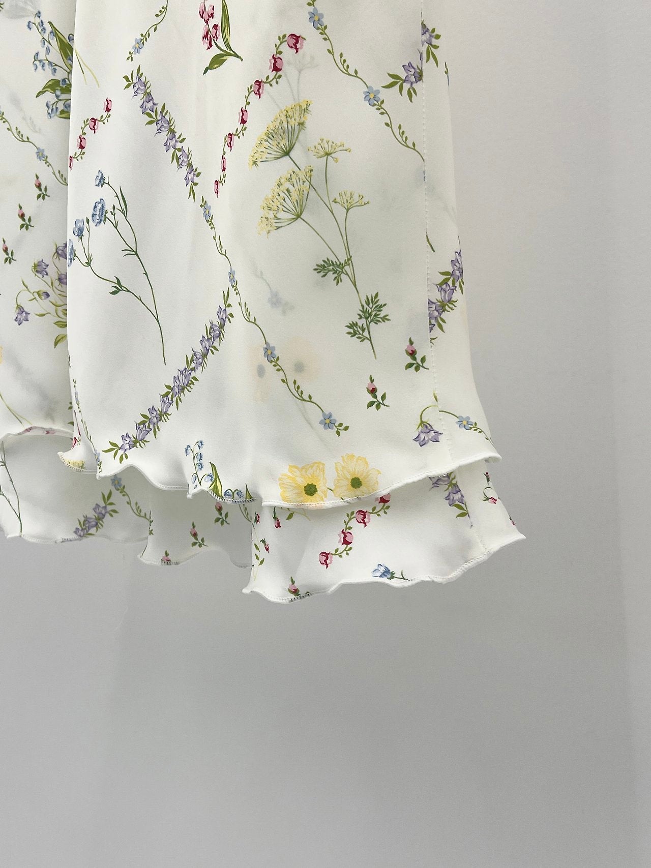 Err floral frill midi skirt-2col