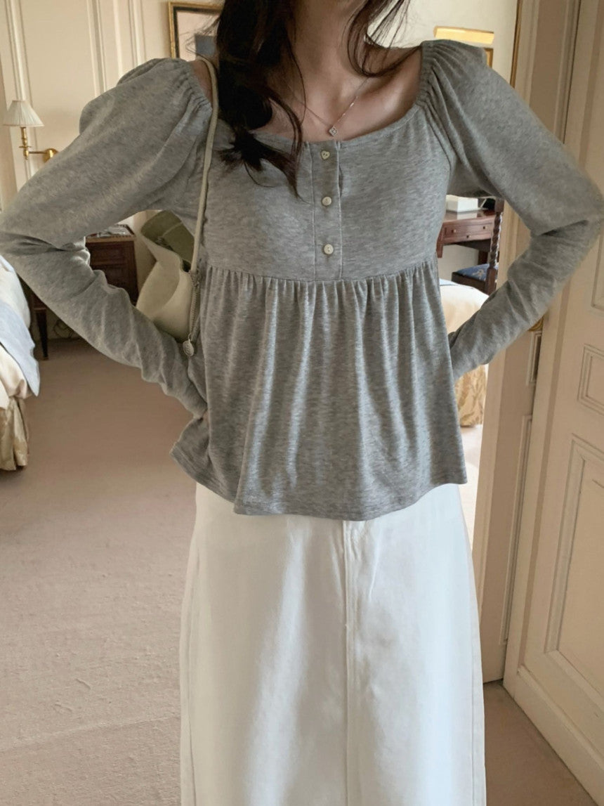 sale ivory即納 en blouse T-2col