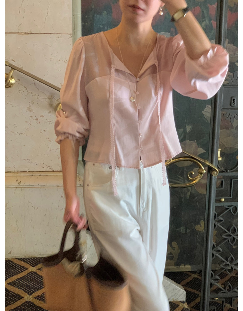Shining blouse-3col