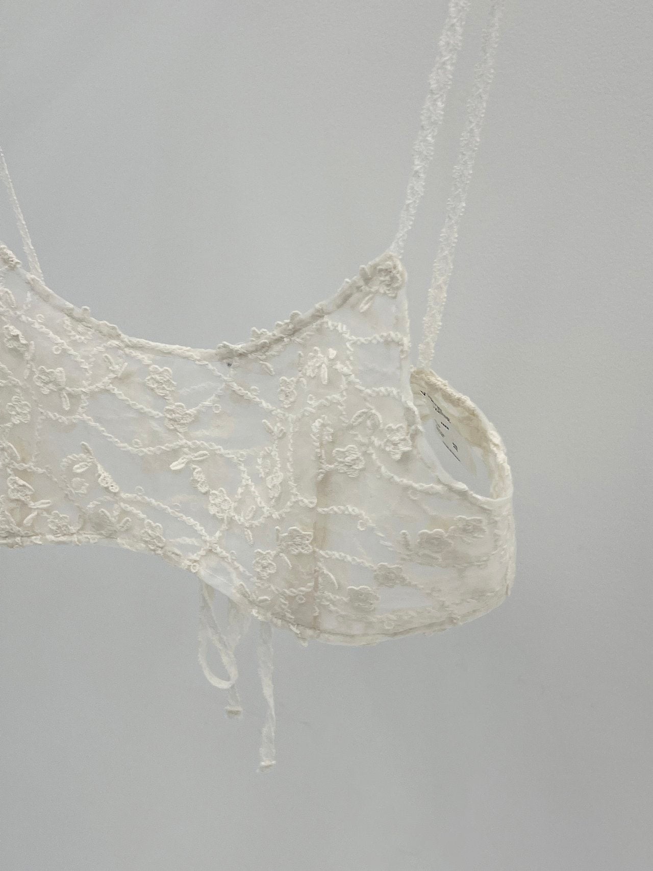 Rosier floral lace bustier
