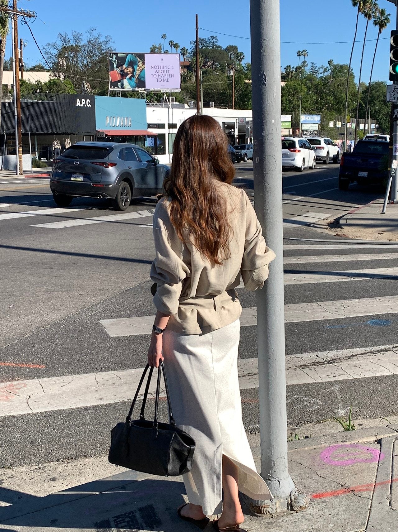 Rive jersey long skirt-4col